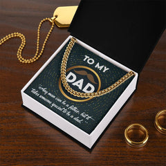 Dad-Be A Dad Cuban Link Chain