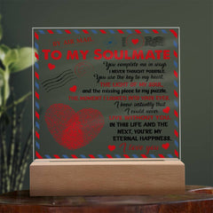You Complete Me Acrylic Plaque